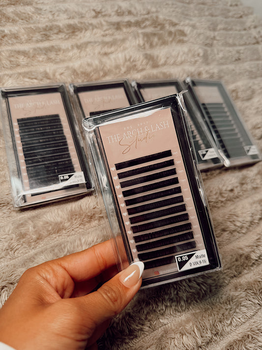 Premium matte volume lashes 0.05 D curl